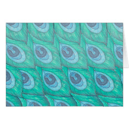 Blauwgroen ontwerp van het Peacock-ventilatorpatro