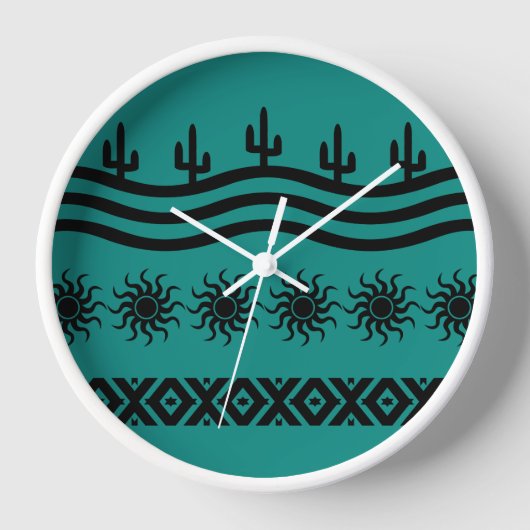 Blauwgroen ontwerp voor het zuidwesten en zwarte w (Voorkant)