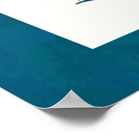 Blauwgroen ontwerp voor kunstdeco-ontwerp met stij poster (Hoek)