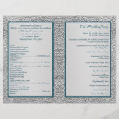 Blauwgroen op het programma Pewter Wedding (Achterkant)