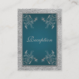 Blauwgroen op Pewter Enclosure Kaart