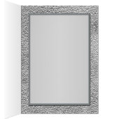 Blauwgroen op Pewter Table Number Kaart (Binnen (Rechts))