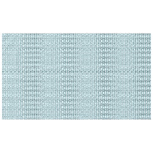 Blauwgroen op White Ethnic Pattern, Flowers, Chevr Tafelkleed (Voorkant (Horizontaal))