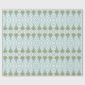 Blauwgroen Oranje inktvisjes van Robin's Egg Blue Cadeaupapier (Vlak)