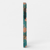 Blauwgroen Oranje loopvlakpatroon Case-Mate iPhone Case (Achterkant/links)