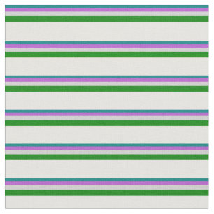 Blauwgroen, Orchid, Licht Grijs, Groen, en Mint Cr Stof