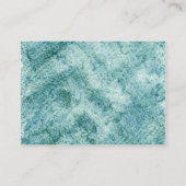 Blauwgroen overmaatse Visitekaartjes (Achterkant)