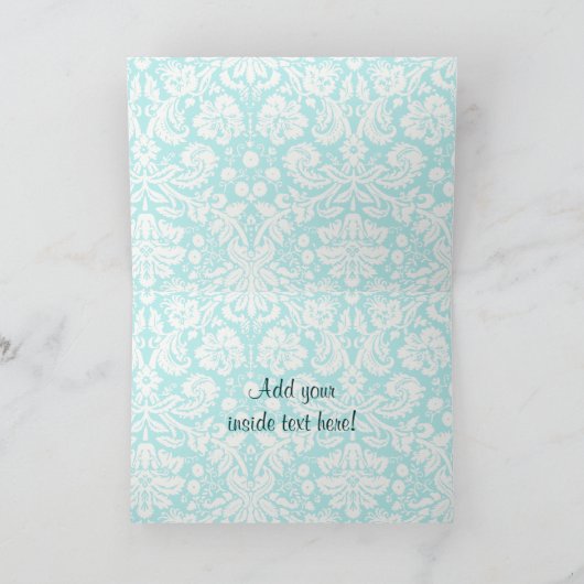 Blauwgroen Paard Kaart (Binnen)