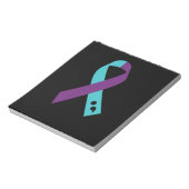 Blauwgroen Paars koolstof semicolon: zelfmoordprev Notitieblok (Linkerzijde)