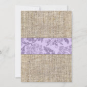 Blauwgroen Paars Waterverf Bloemen Baby shower Kaart (Achterkant)
