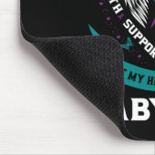 Blauwgroen Paarse bestrijding van zelfmoordbewust  Muismat (Hoek)