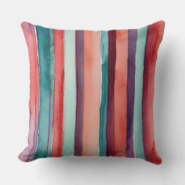 Blauwgroen, paarse en bordeauxrode strepen kussen