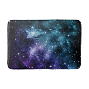 Blauwgroen Paarse galaxy Nebula Dream #1 Badmat