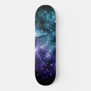 Blauwgroen Paarse galaxy Nebula Dream #1 Persoonlijk Skateboard