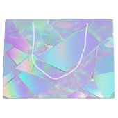 Blauwgroen & Paarse iriserend ontwerp Groot Cadeauzakje (Voorkant)