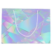 Blauwgroen & Paarse iriserend ontwerp Groot Cadeauzakje (Achterkant)