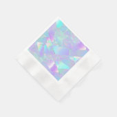 Blauwgroen & Paarse iriserend ontwerp Servet (Hoek)