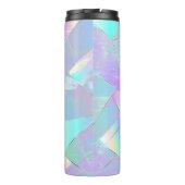 Blauwgroen & Paarse iriserend ontwerp Thermosbeker (Achterkant)