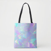 Blauwgroen & Paarse iriserend ontwerp Tote Bag (Voorkant)