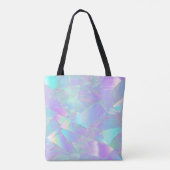 Blauwgroen & Paarse iriserend ontwerp Tote Bag (Achterkant)