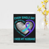 Blauwgroen Paarse kringloop Zelfmoordbewustzijn Kaart (Gele Bloem)