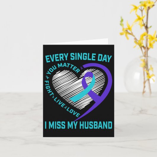 Blauwgroen Paarse kringloop Zelfmoordbewustzijn Kaart (Gele Bloem)