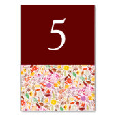 Blauwgroen Paarse lente weide bloemen bruiloft Kaart (Achterkant)