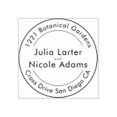 Blauwgroen Paarse lente weide bloemen bruiloft Rubberstempel (Afrduk)