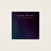 Blauwgroen Paarse Ombre Stud die Kaart van het Ver (Voorkant)