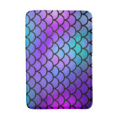 Blauwgroen Paarse roze blauwe zeemeerminnen Fantas Badmat (Voorkant Verticaal)