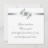 Blauwgroen Paarse Rozen bruiloft Kaart (Achterkant)