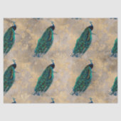 Blauwgroen packs op gouden ontkoppeling tissuepapier (Voorkant)