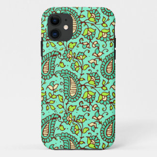 Blauwgroen Paisley iPhone 5 Case Mate-ID