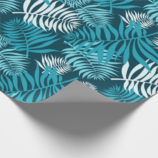 Blauwgroen palmvellen inpakpapier (Hoek)