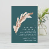 Blauwgroen pampas grassen botanische elegante brui (Staand voorkant)