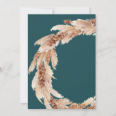 Blauwgroen pampas grassen botanische elegante brui (Achterkant)