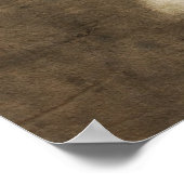 Blauwgroen papaver Poster (Hoek)