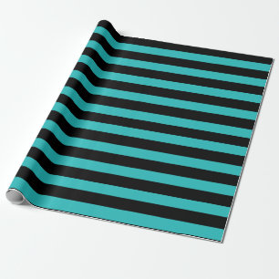 Blauwgroen papier voor Aqua en Black Stripes