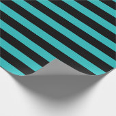 Blauwgroen papier voor Aqua en Black Stripes (Hoek)