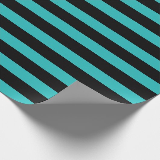 Blauwgroen papier voor Aqua en Black Stripes (Hoek)