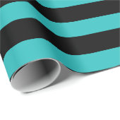 Blauwgroen papier voor Aqua en Black Stripes (Rol Hoek)