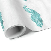 Blauwgroen papier voor het wikkelen van voetganger