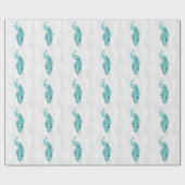 Blauwgroen papier voor het wikkelen van voetganger