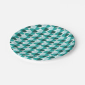 Blauwgroen papieren bord (Gekanteld)