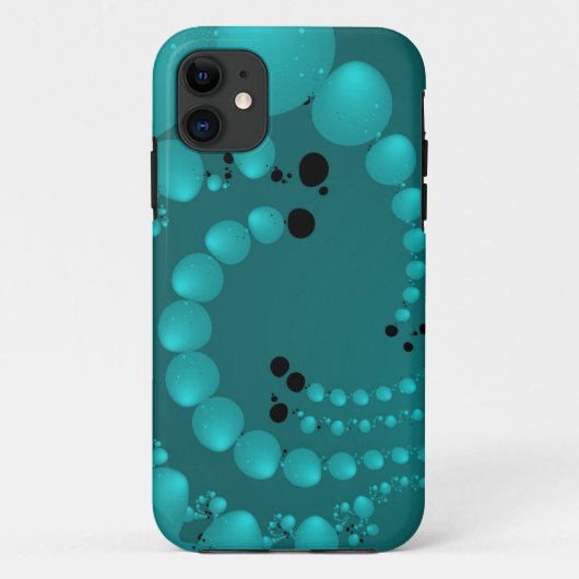 Blauwgroen parels Case-Mate iPhone case (Achterkant)