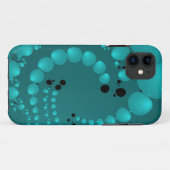 Blauwgroen parels Case-Mate iPhone case (Achterkant (horizontaal))