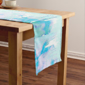 Blauwgroen pasta's voor meisjes en blauwe Waterver Korte Tafelloper (Voorbeeld)