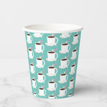 Blauwgroen Pattern Hot Chocolade Kerstmis