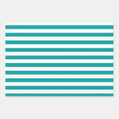 Blauwgroen Patterns Wrapping Paper Sheet Set (Voorkant)