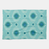 Blauwgroen pauw theedoek (Horizontaal)